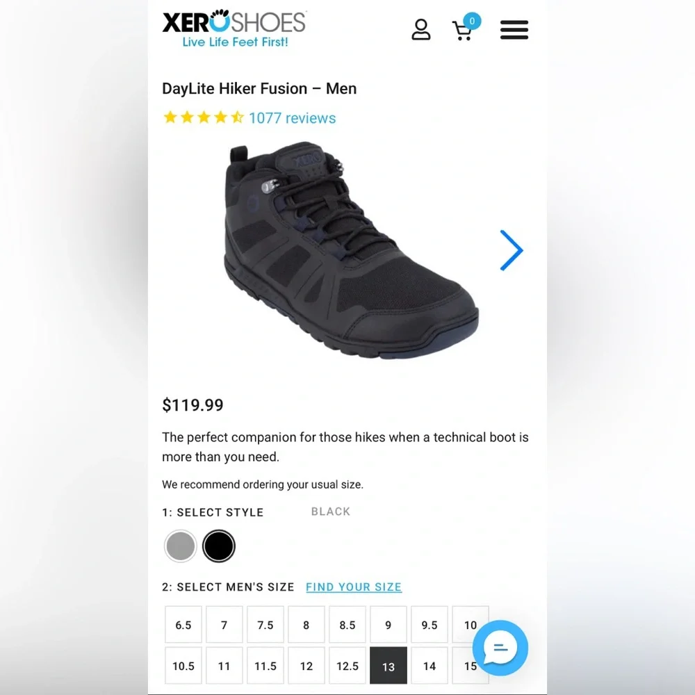 Men's Black All-Terrain Athletic Shoes
